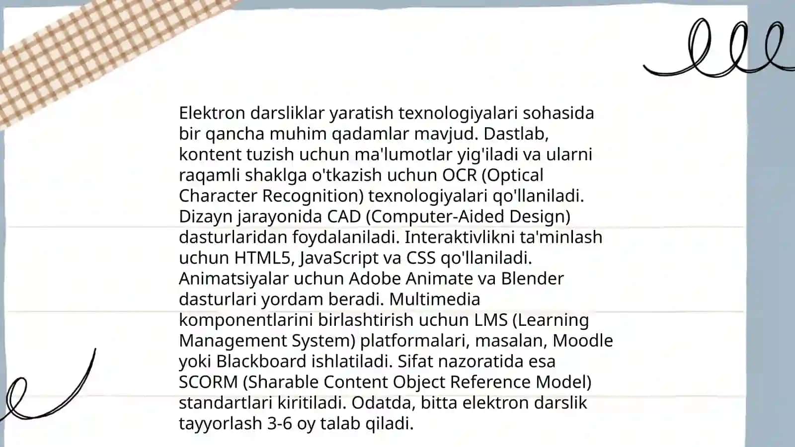Oʻqitishning elektron vositalarini yaratish muxiti toʻgʻrisida 4