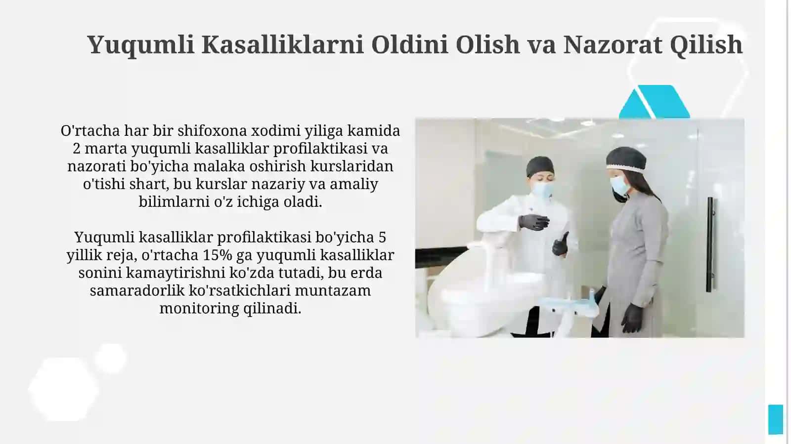 Turli sog‘liqni saqlash bo‘limlarida sanitariya epidemiologiyaga rioya qilish 4