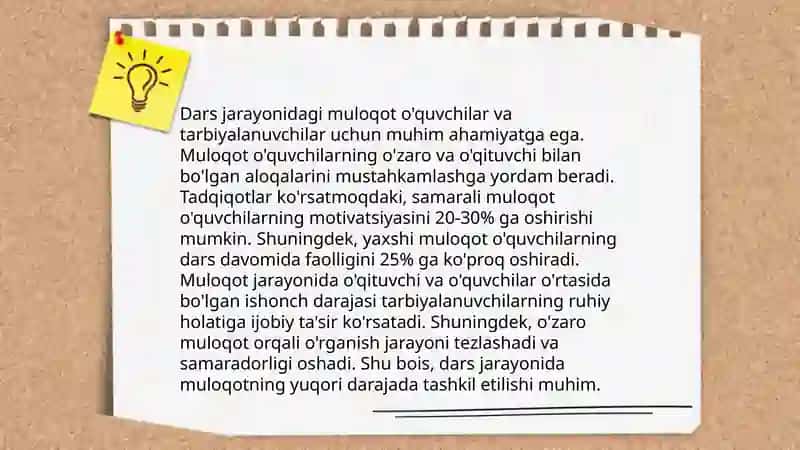 Sinf rahbarining tarbiyalanuvchilar bilan samarali muloqoti 4