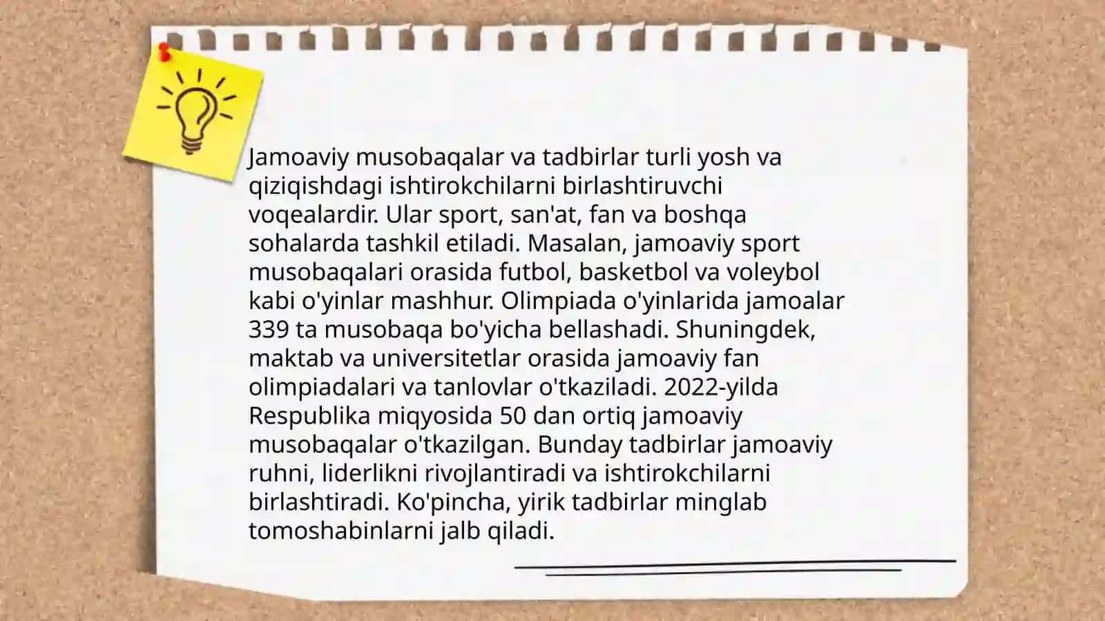 O'quvchilar jamoasini shakllantirish. Sinfdan va maktabdan tashqari tarbiyaviy ishlar tizimi 4