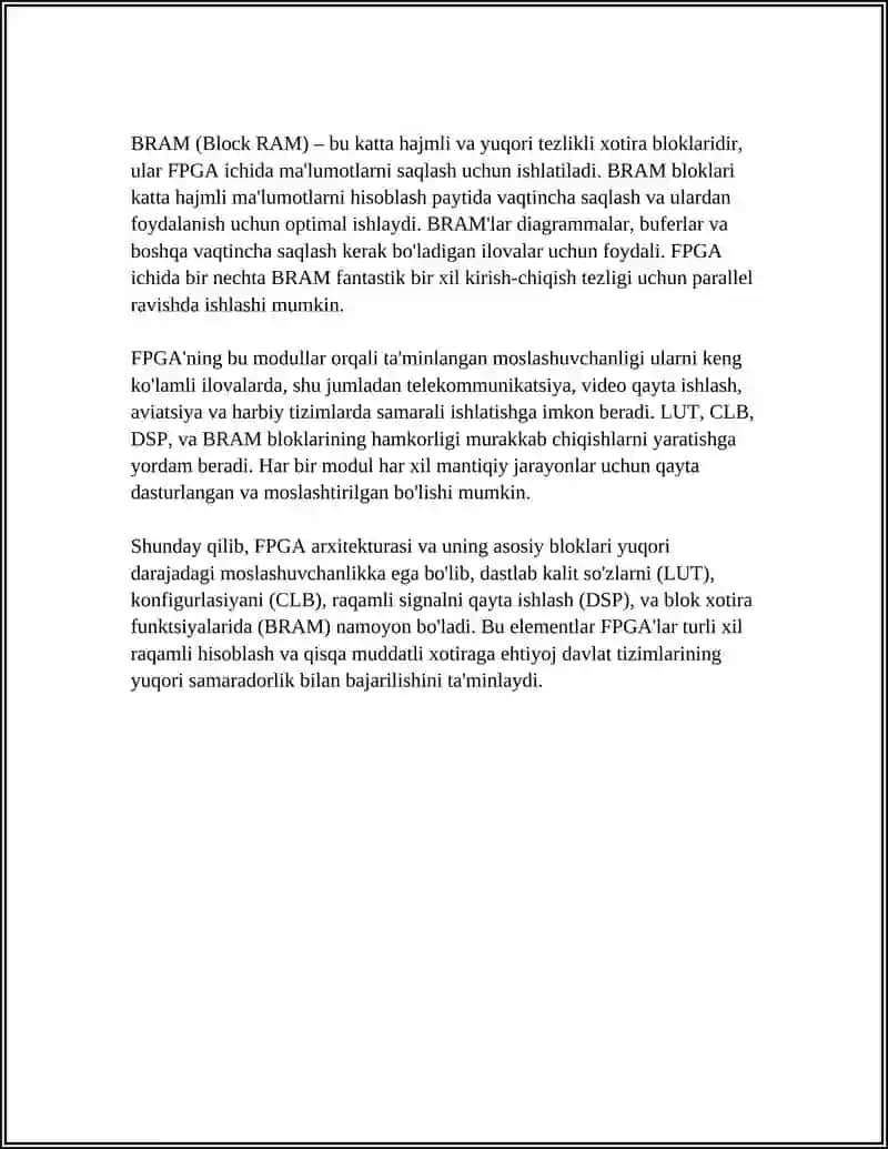 DASTURLANUVCHI MANTIQIY INTEGRAL SXEMALAR (PLIS, FPGA) 4