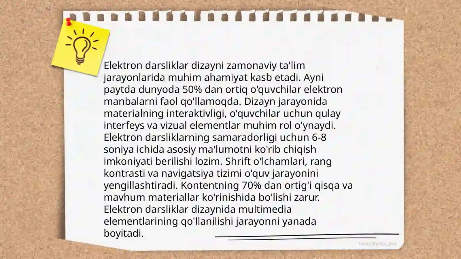 Elektron darsliklar yaratish masalalari 4