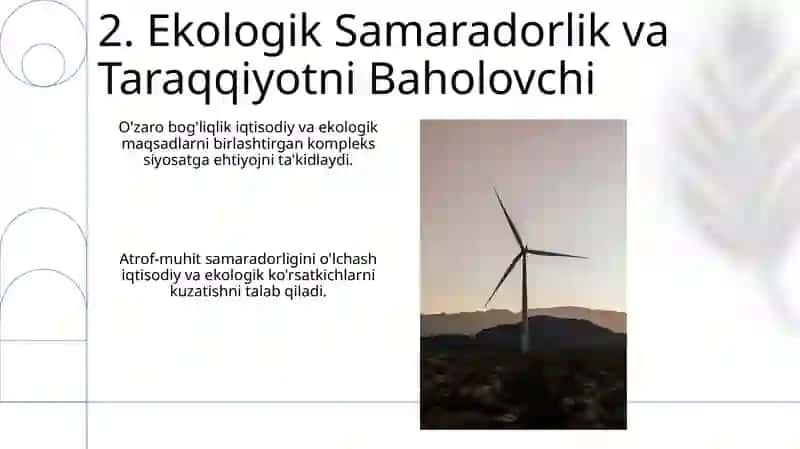 Iqtisodiy va Ekologik Ko'rsatkichlar 4