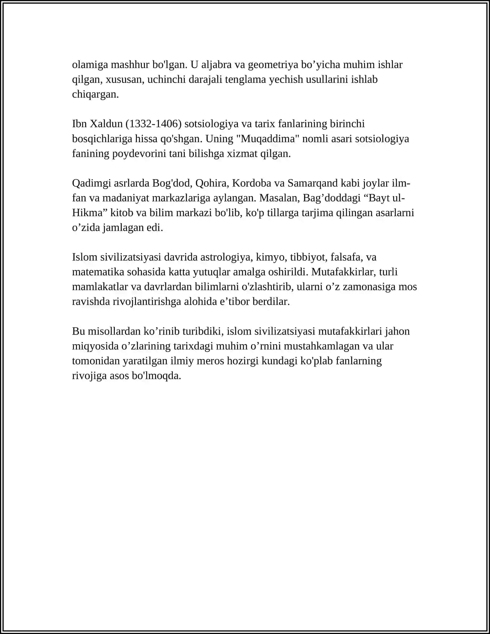 MUTAFAKKIRLARNING ILMIY-IJODIY MEROSIDAN XALQ TARBIYASI VA AVLODLAR VORISLIGIDA FOYDALANISH 4