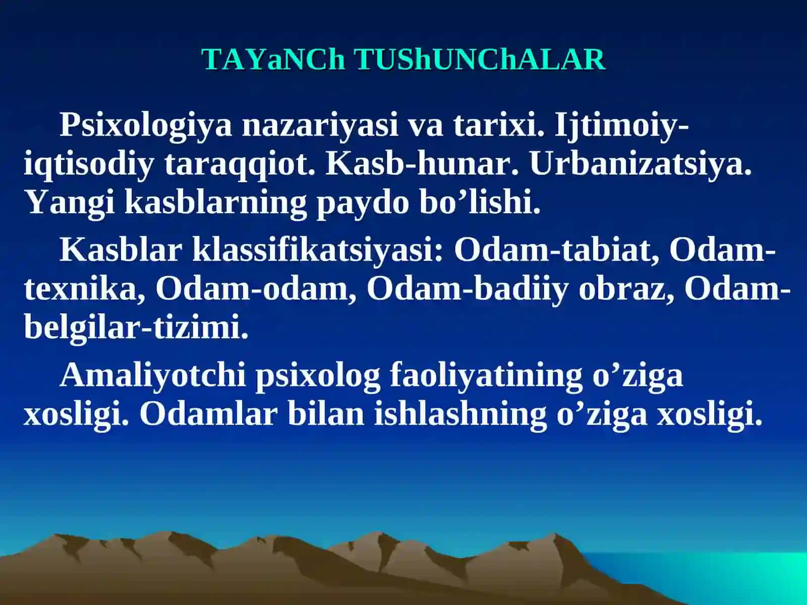 Psixologiya nazariyasi va tarixi fani haqida tushuncha 4