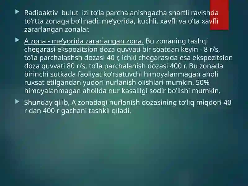 Rаdiоаktiv bulut izi tо’lа pаrchаlаnish 4