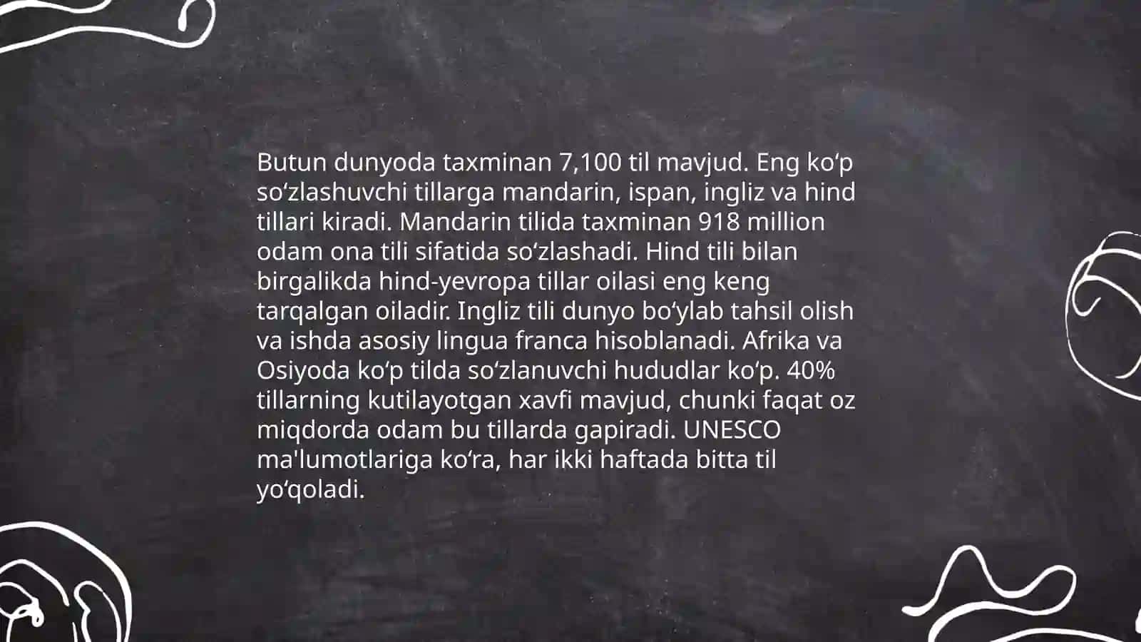 Dunyo tillari.Tillarning bir biriga ta'siri 4