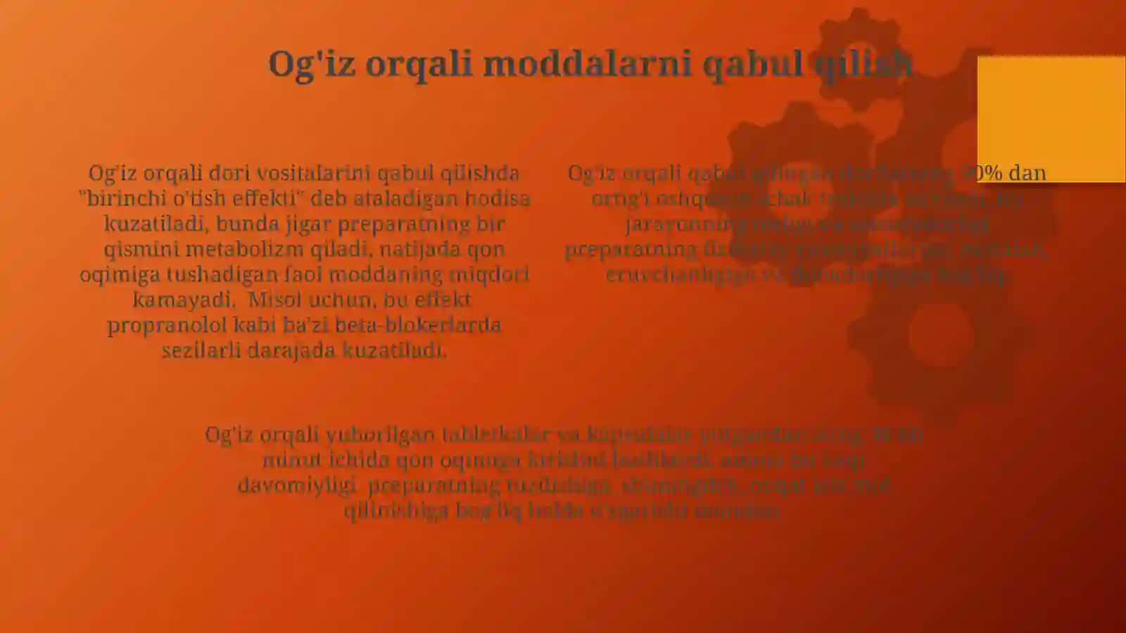 Dori moddalarni organizmga yuborish yoʻllari 4