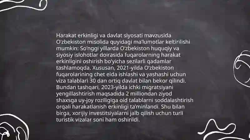 Qoidalarga yoki harakat erkinligiga asoslangan siyosat 4