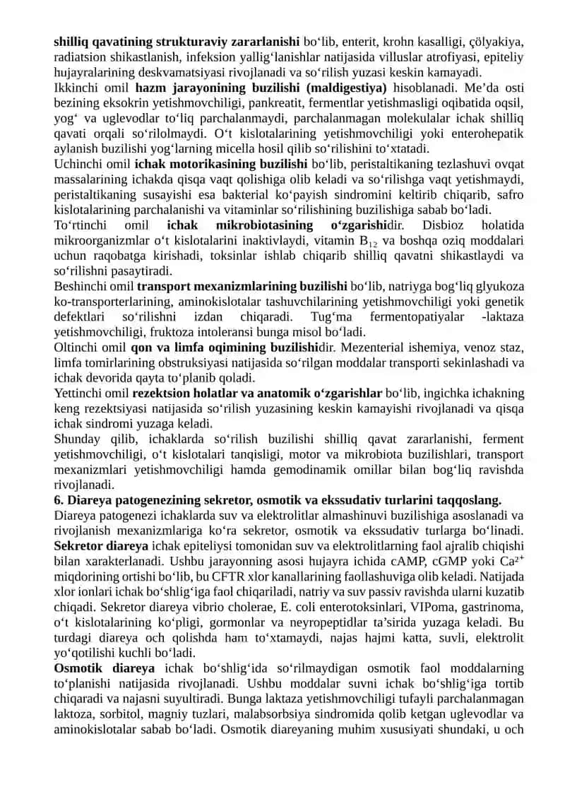 Patalogik Fiziologiya Fanidan 3-kurs V smestir oraliq nazorat savollariga  tòlliq javoblar 4