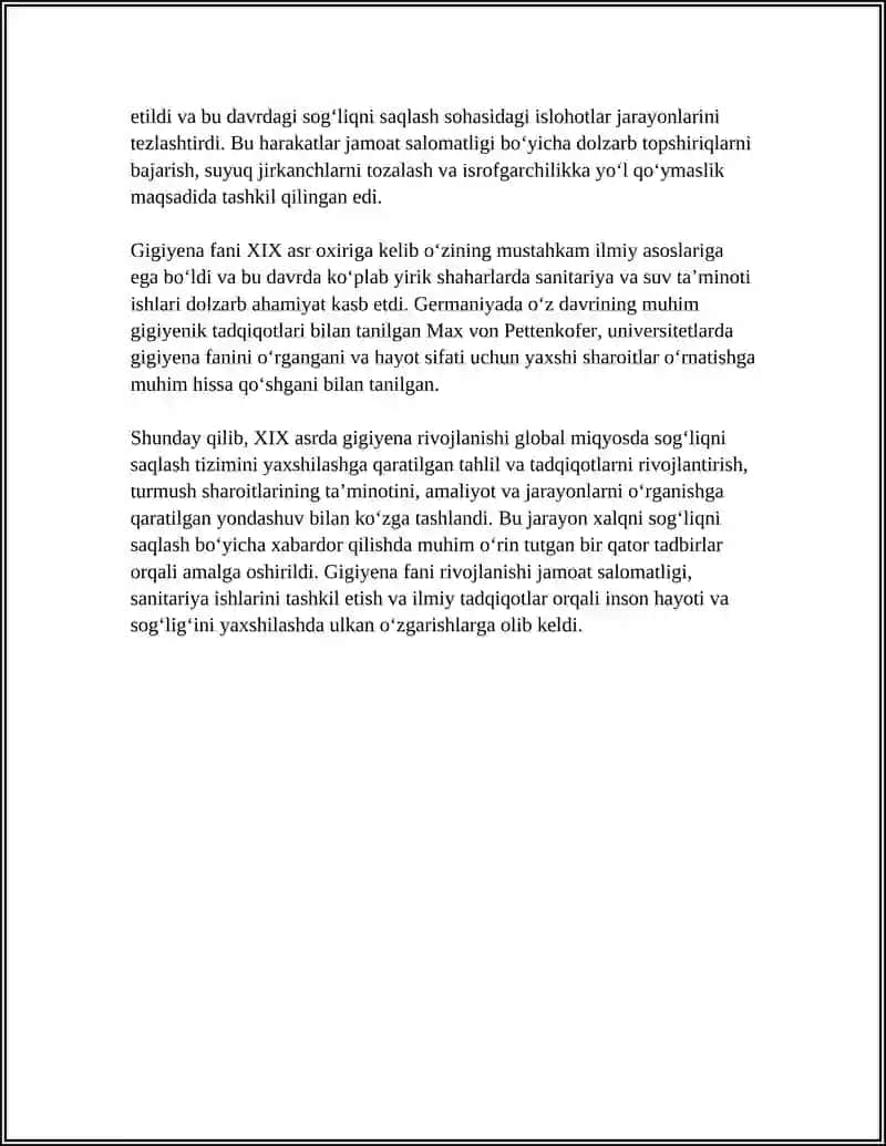 XIX VA XX ASRLARDA GIGIYENA FANI TARAQQIYOTI 4