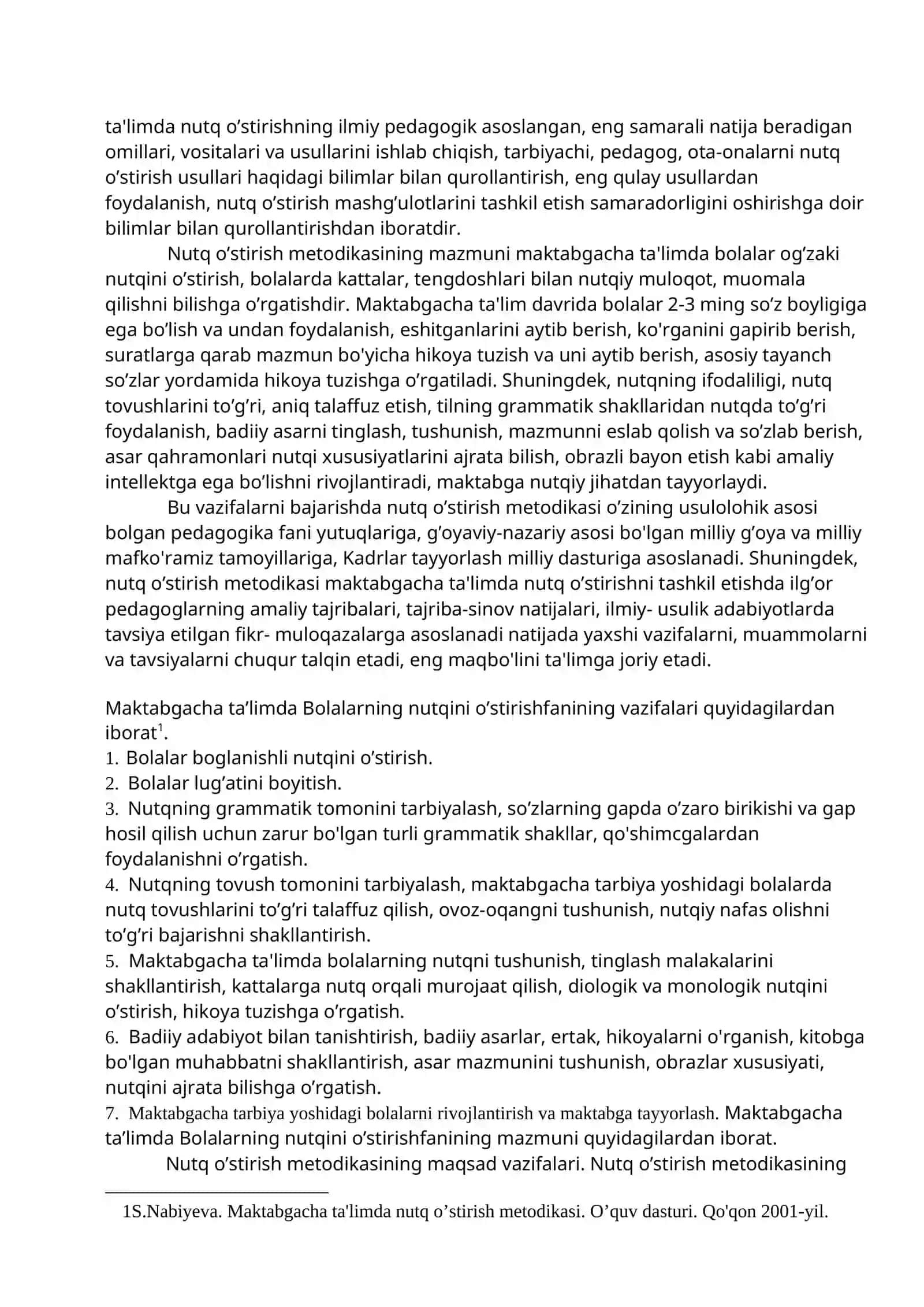 Bolalarning nutqini o ’stirish fanining asosiy nazariy matni 4