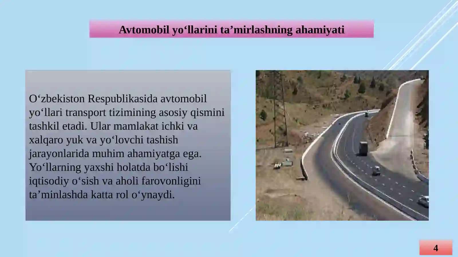 Avtomobil Yo’llari Davlat Kadastriga Hisobini Yuritish 4