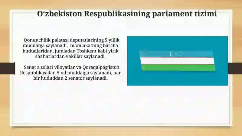 O’zbekiston Respublikasining parlamenti tizimi 4