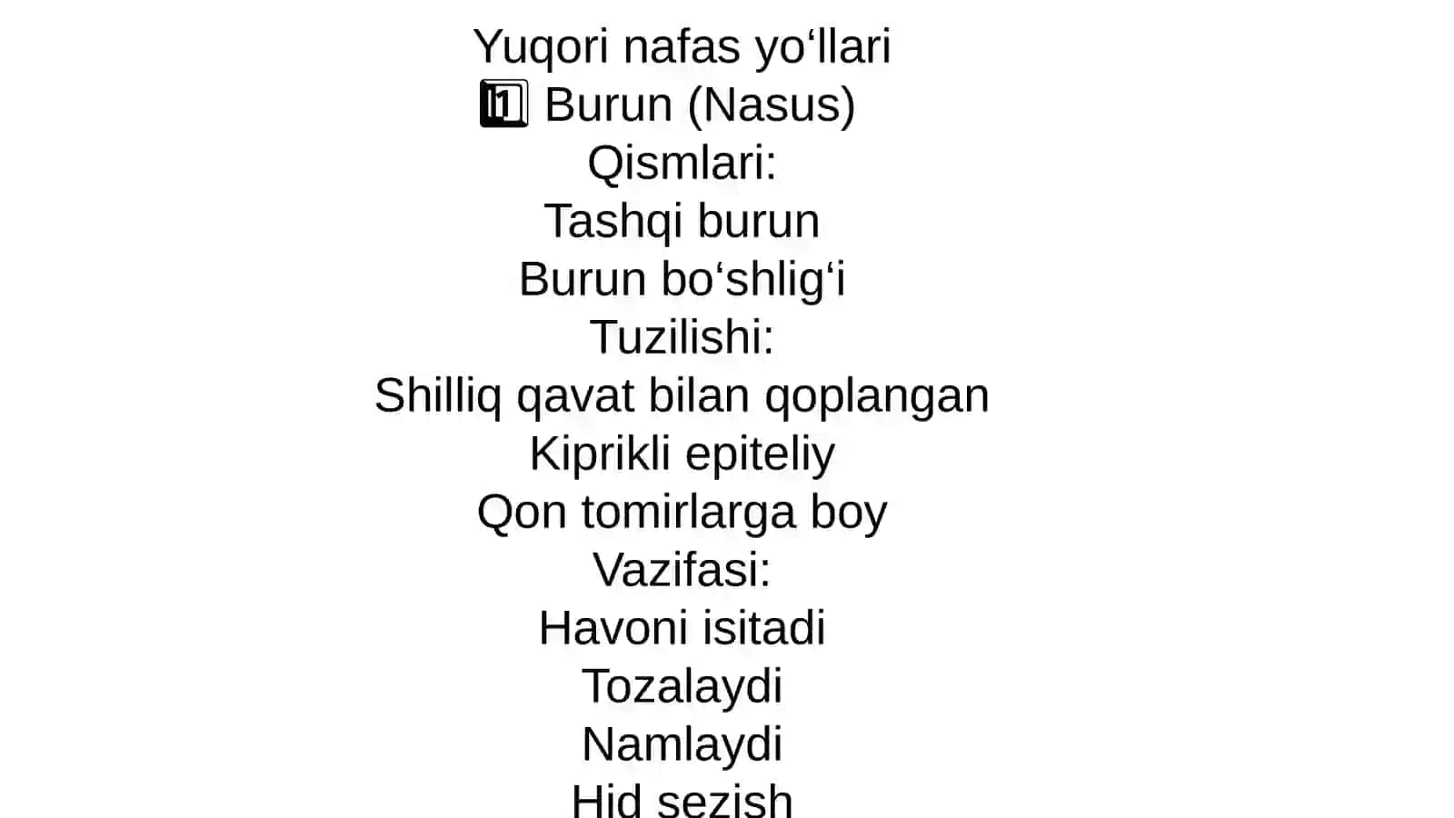 ANATOMIYA MAVZU:Nafas yoʻllari azolari tuzulishi 4