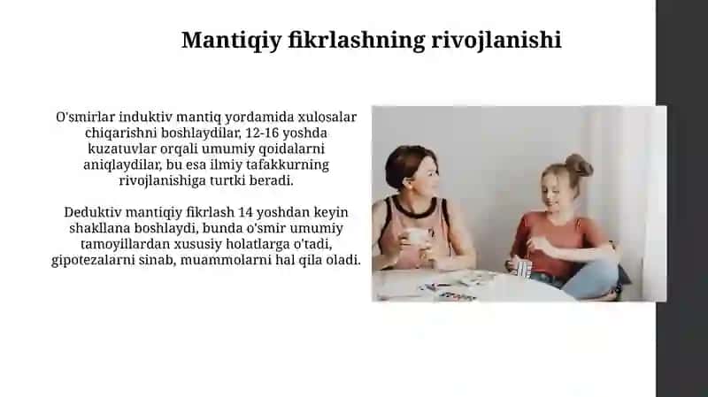 O'smirlik davrida intelektual va emotsionalrivojlanishxususiyatlari 4