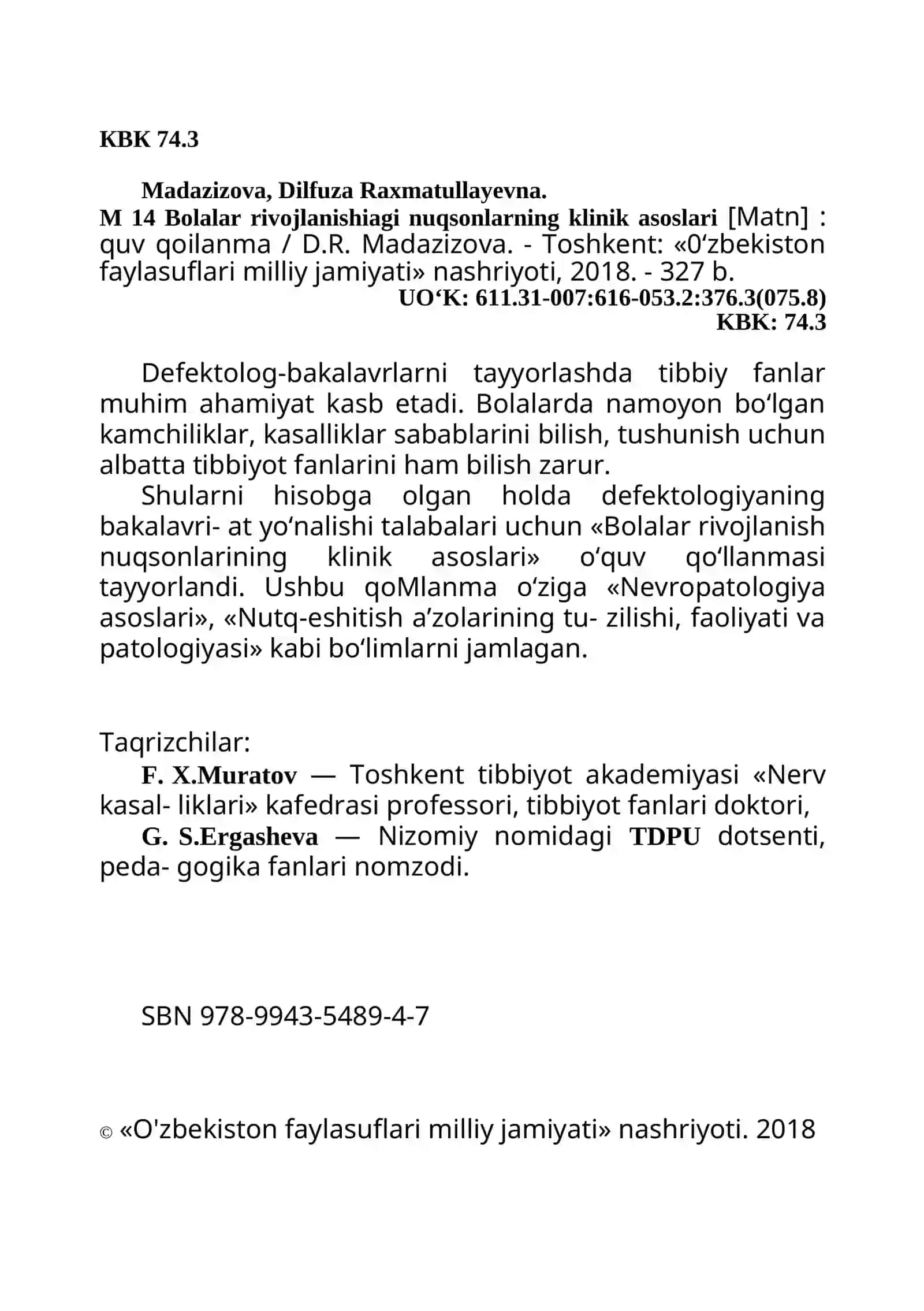 Bolalar rivojlanishiagi nuqsonlarning klinik asoslari 4
