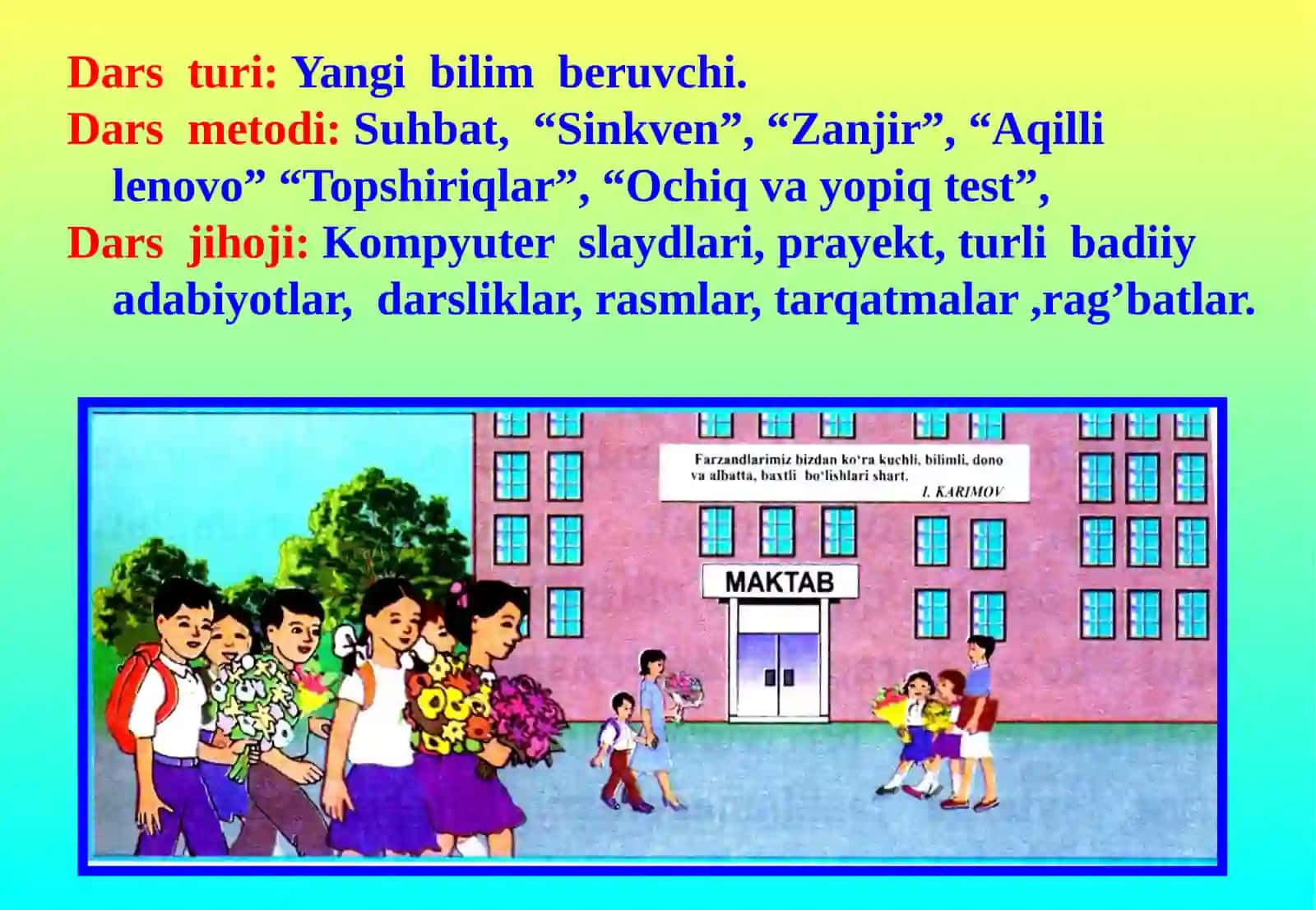 4-sinf O'qish fanidan ochiq dars ishlanma. G'aroyib tun Franz Hohler 4
