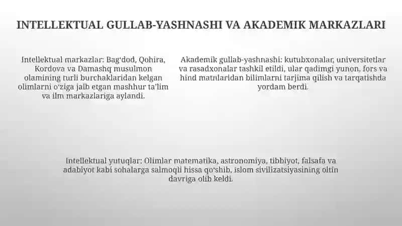 Arab Xalifaligi Madaniyati 4