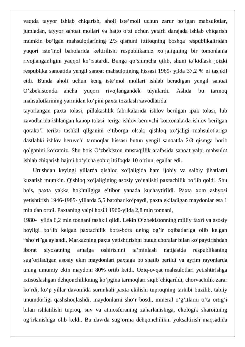 MUSTAQILLIKKA ERISHISH ARAFASIDA O’ZBEKISTONDAGI IJTIMOIY-SIYOSIY JARAYONLAR 4