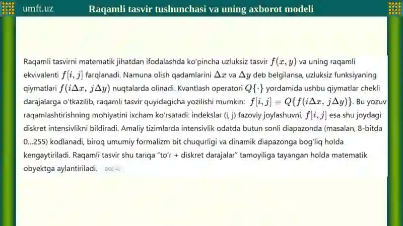 Raqamli tasvir tushunchasi va uning amaliyoti 4