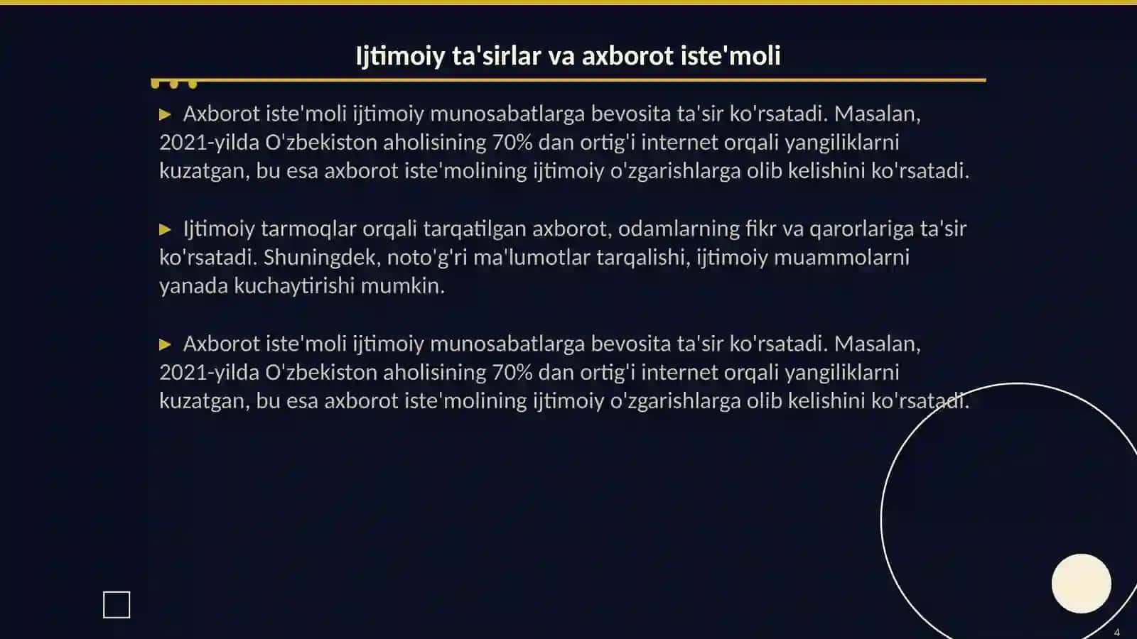 Axborot iste'mol gilish madaniyati 4