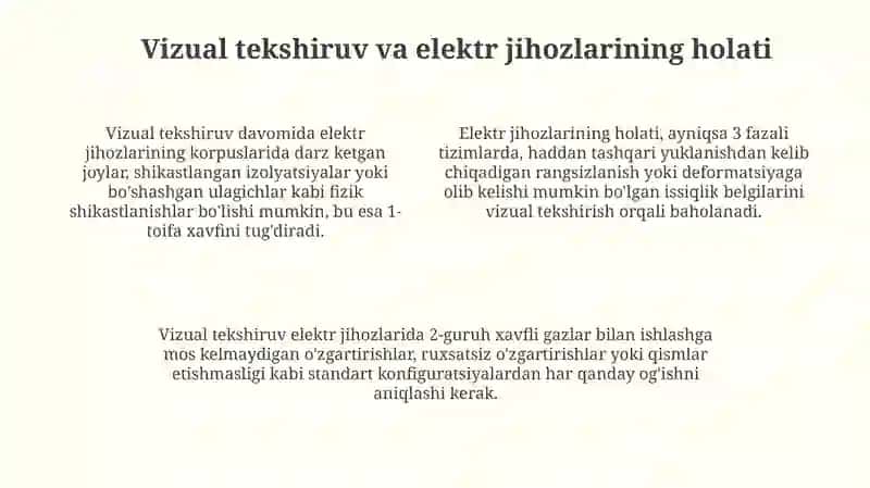 Elektr kuchli ishlarda xavfsizlikni tekshirish 4