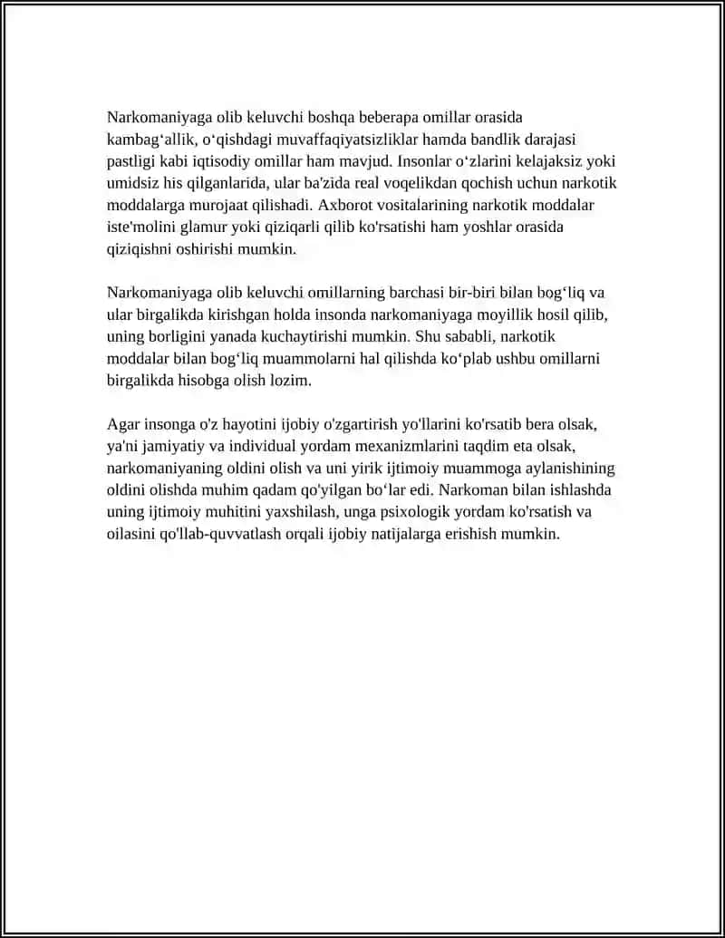 NARKOMANIYA VA UNING ASORATLARI 4