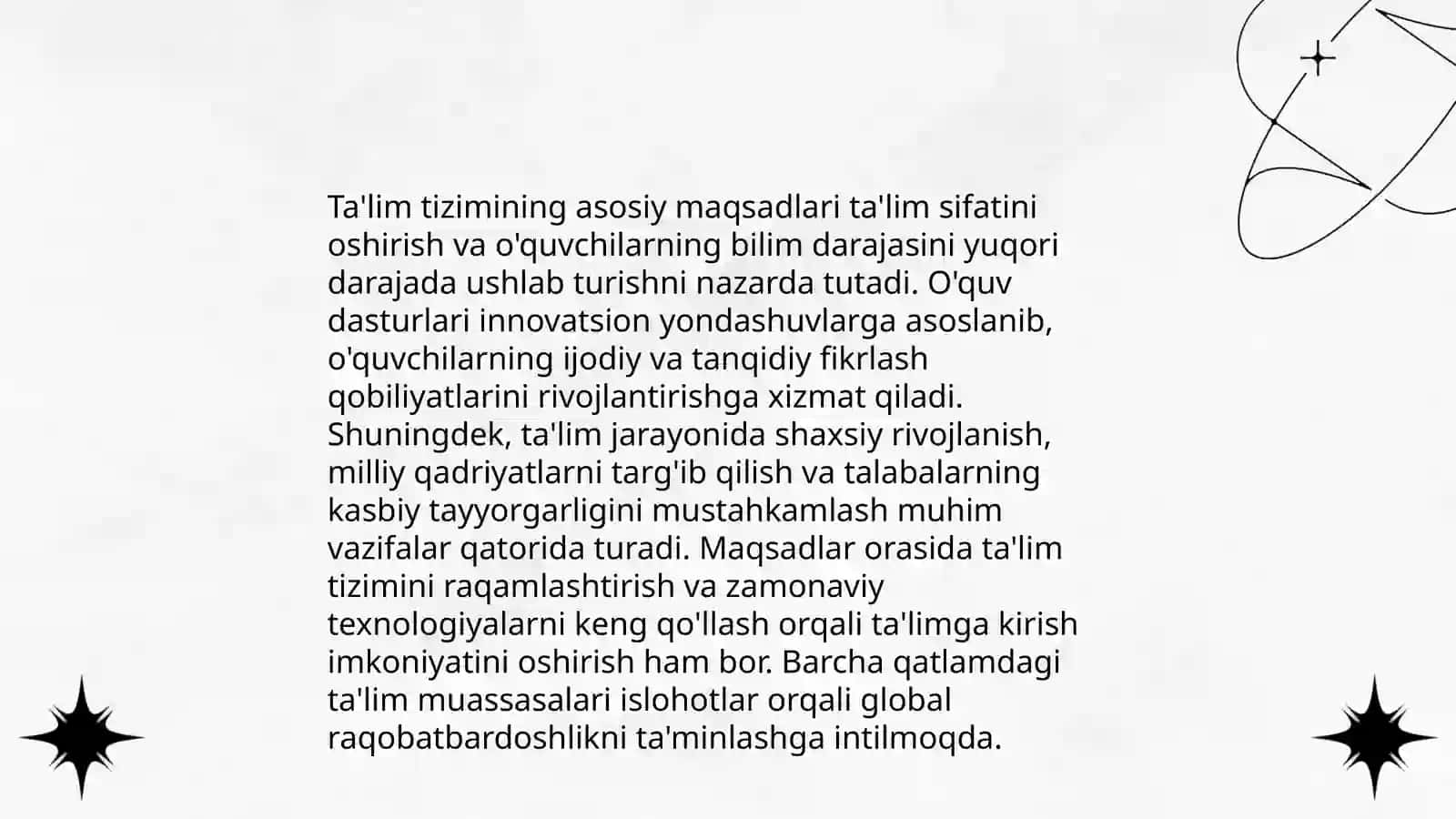 O‘zbekiston Respublikasi ta’lim tizimi 4