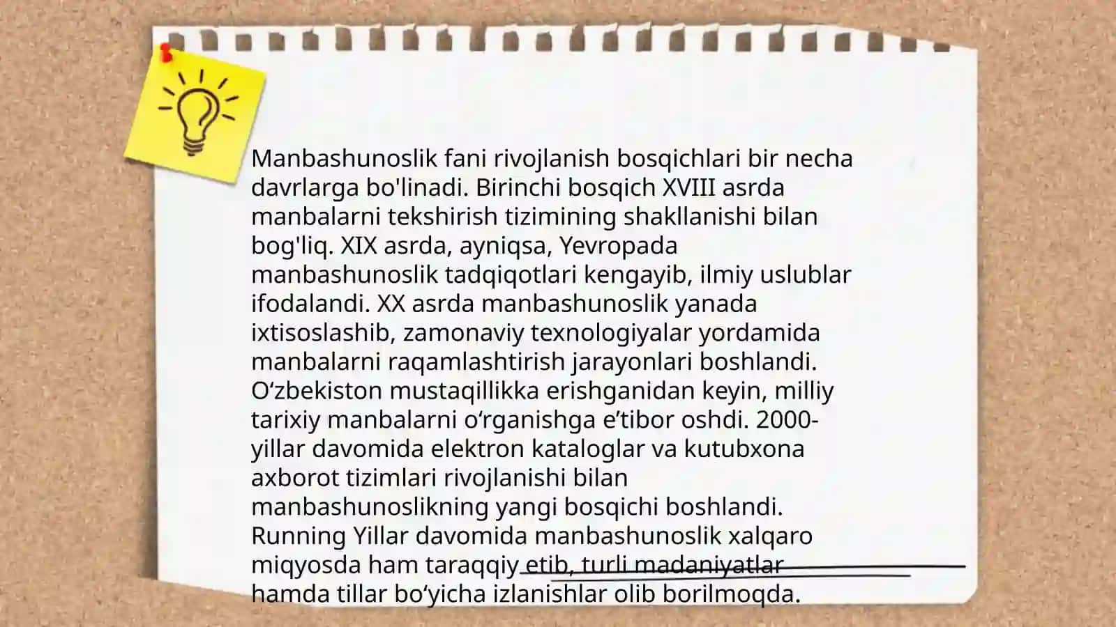 Manbashunoslikning fan sifatida rivojlanishi by Aslonova Muxayyo 4