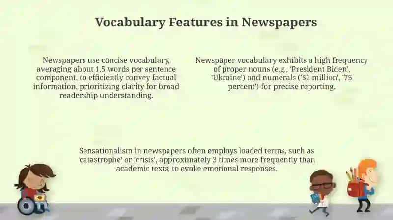 Functional styles of English: vocabulary features in newspapers, fiction and academic 4