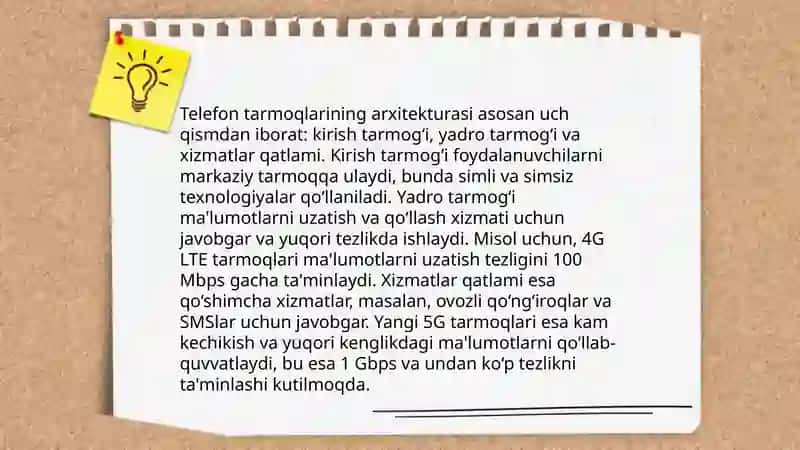 Simli va simsiz aloqa vositalari 4