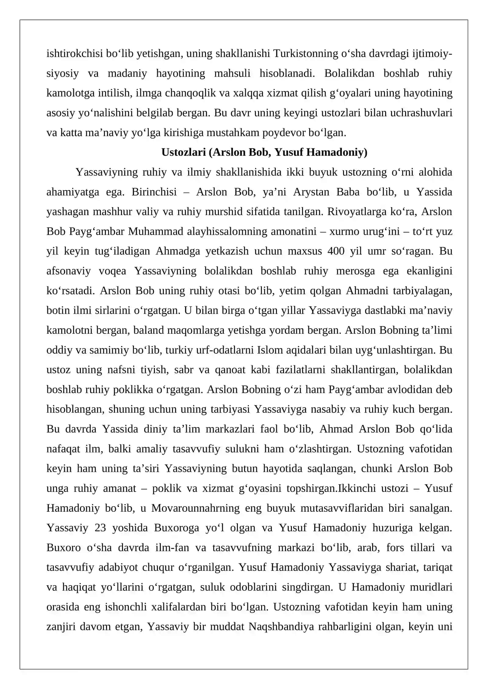 Ahmad Yassaviy (vaf. 1167) 4