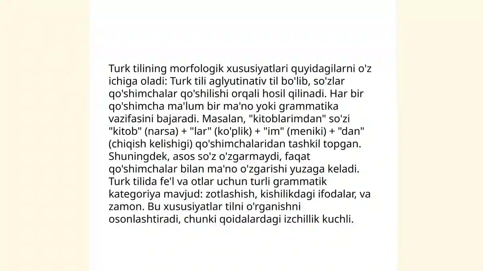 Oʻzbek va turk tillarining morfologik xususiyatlari 4