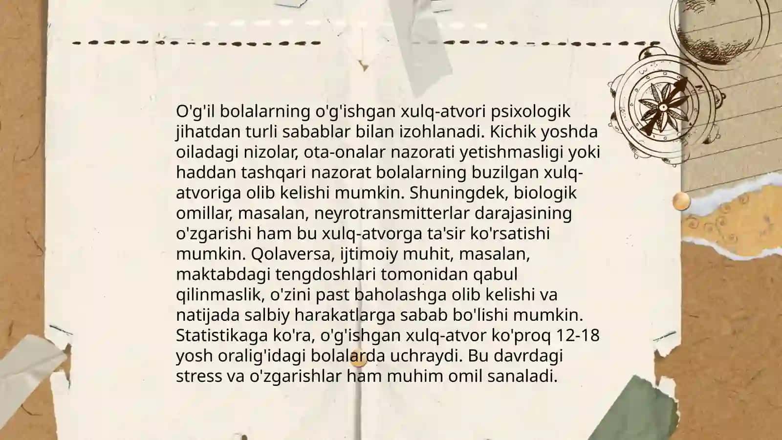 Xulqi oğishgan bolalar psixologiyasi kursi 4