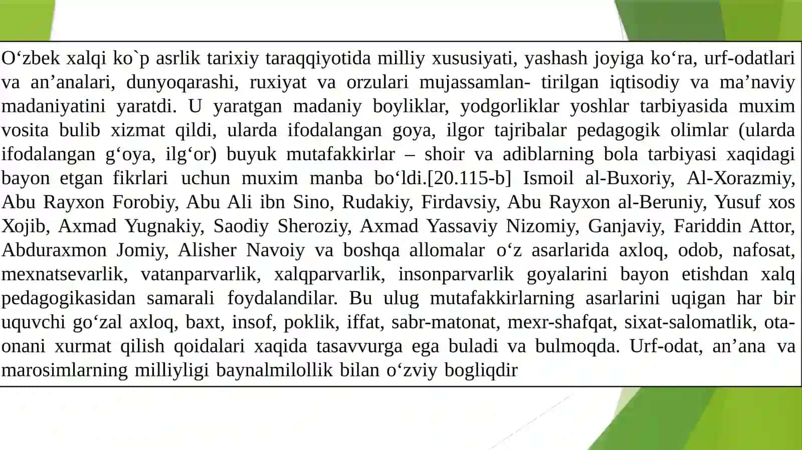 Milliy Qadriyatlar va An’analar Orqali O‘quvchilarni Tarbiyalash Yo‘llari 4