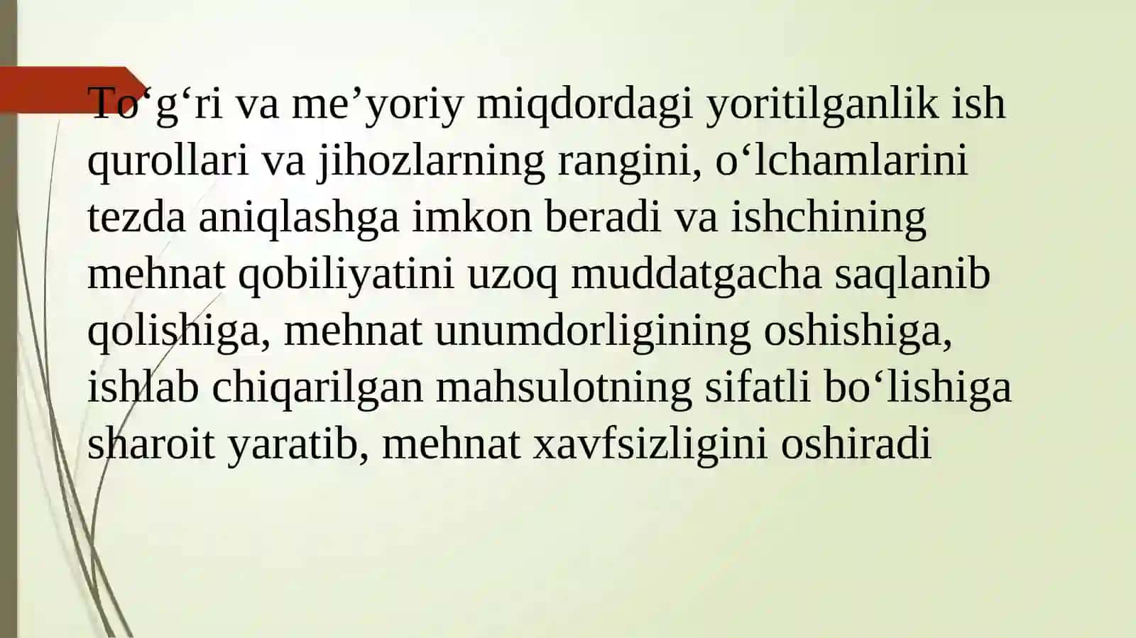 Kasalxonaxonalrining yoritilganligiahamiyati 4