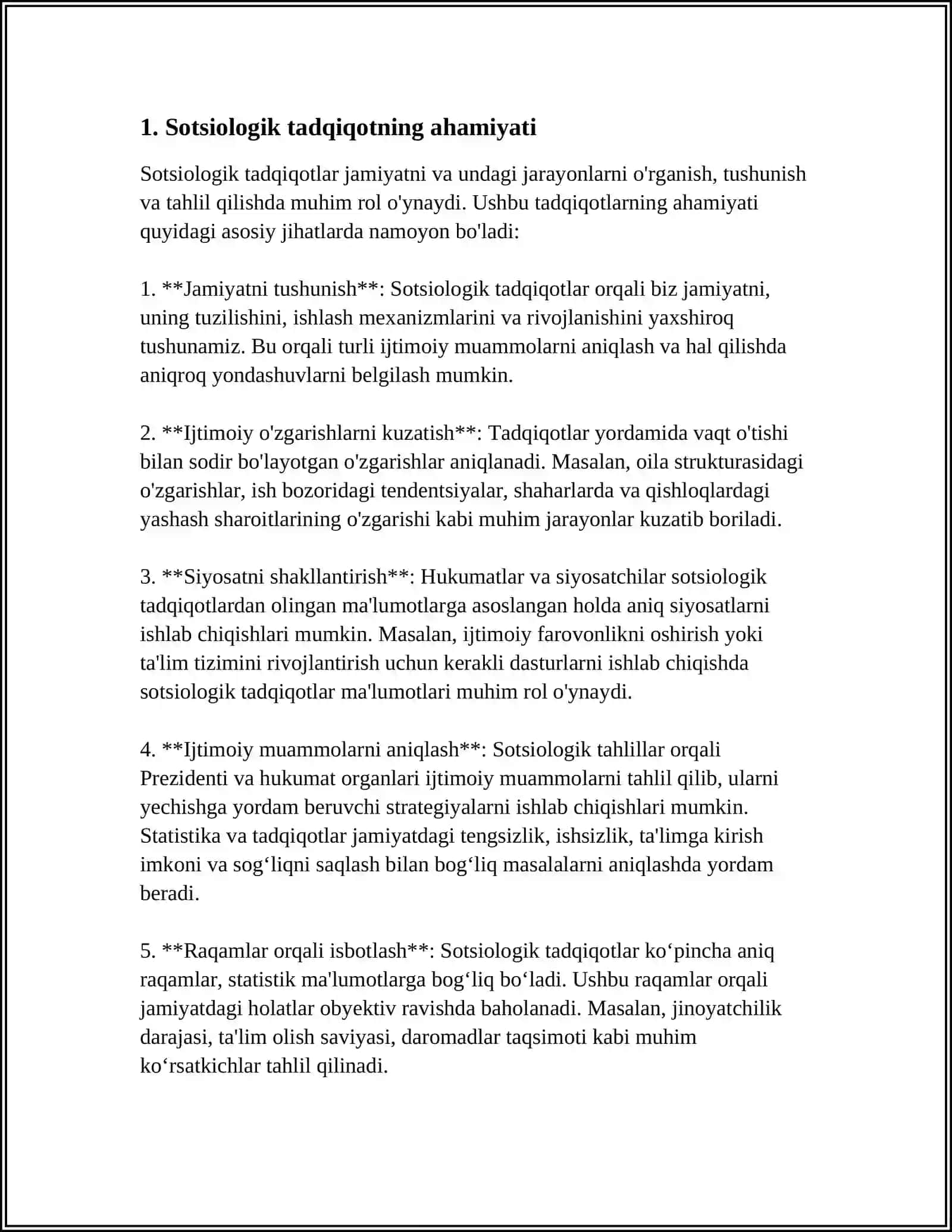 SOTSIOLOGIK TADQIQOTLARNING ASOSIY BOSQICHLARI 4