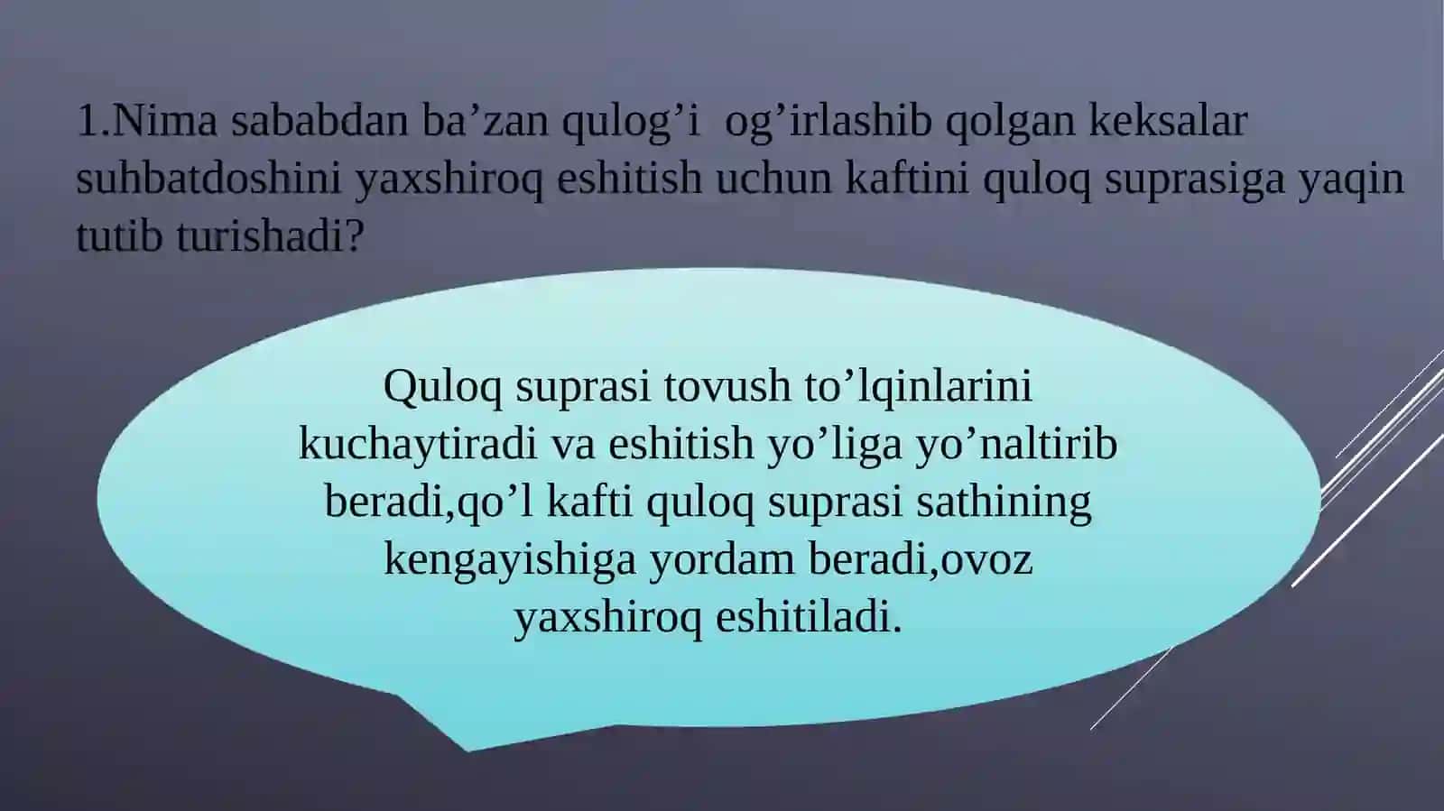 Muvozanatsaqlash, muskulsezish va tuyg’u organlari 4
