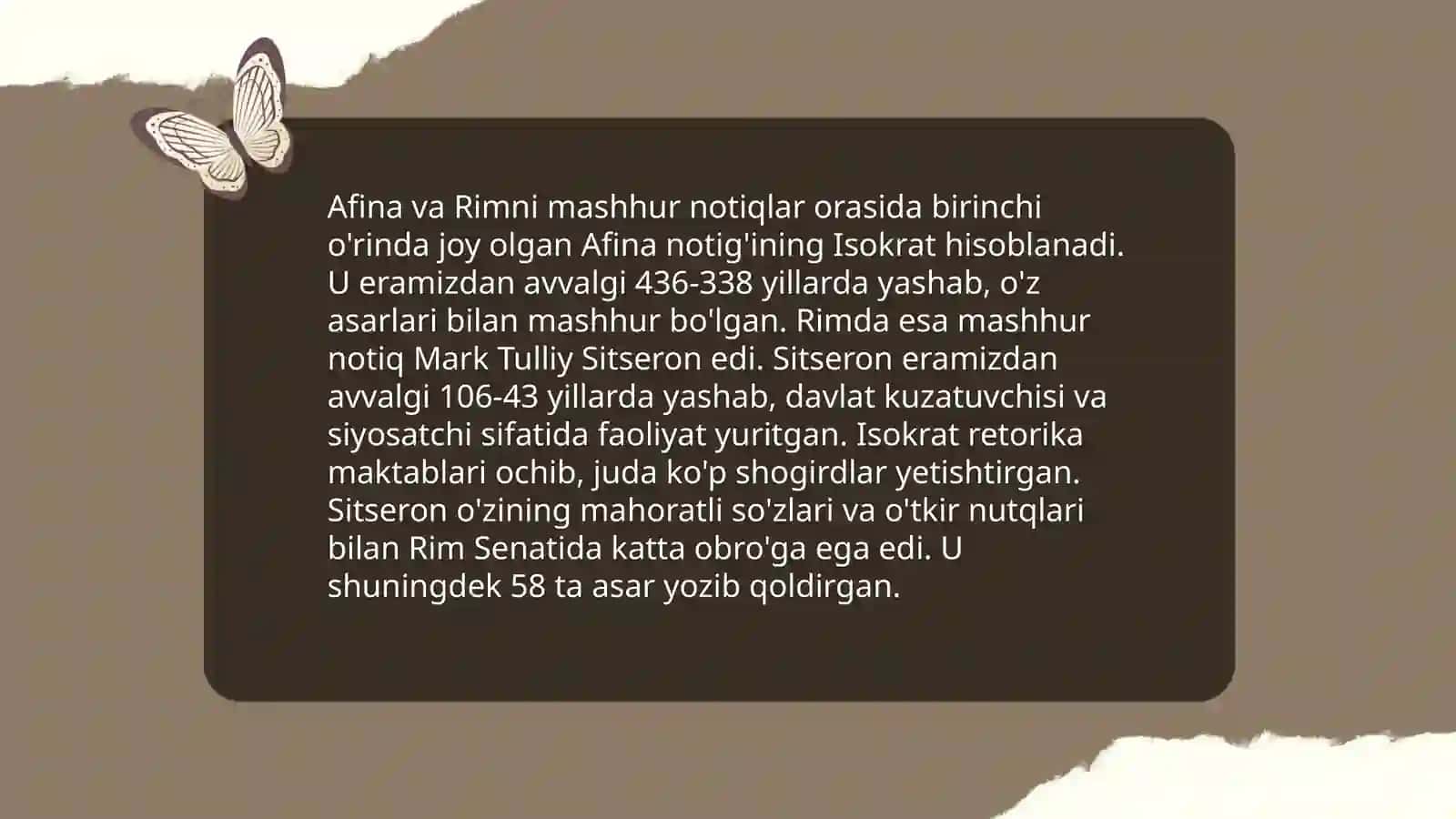 Antik davrdagi nutq san’ati 4
