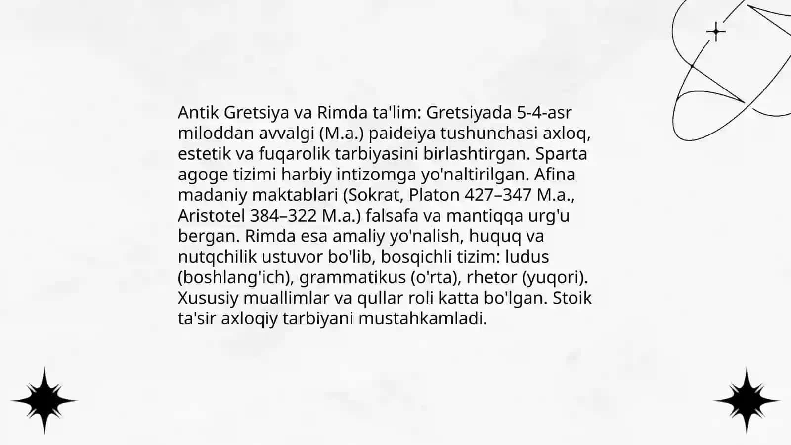 Jahon pedagogika fanining rivojlanish tarixi 4