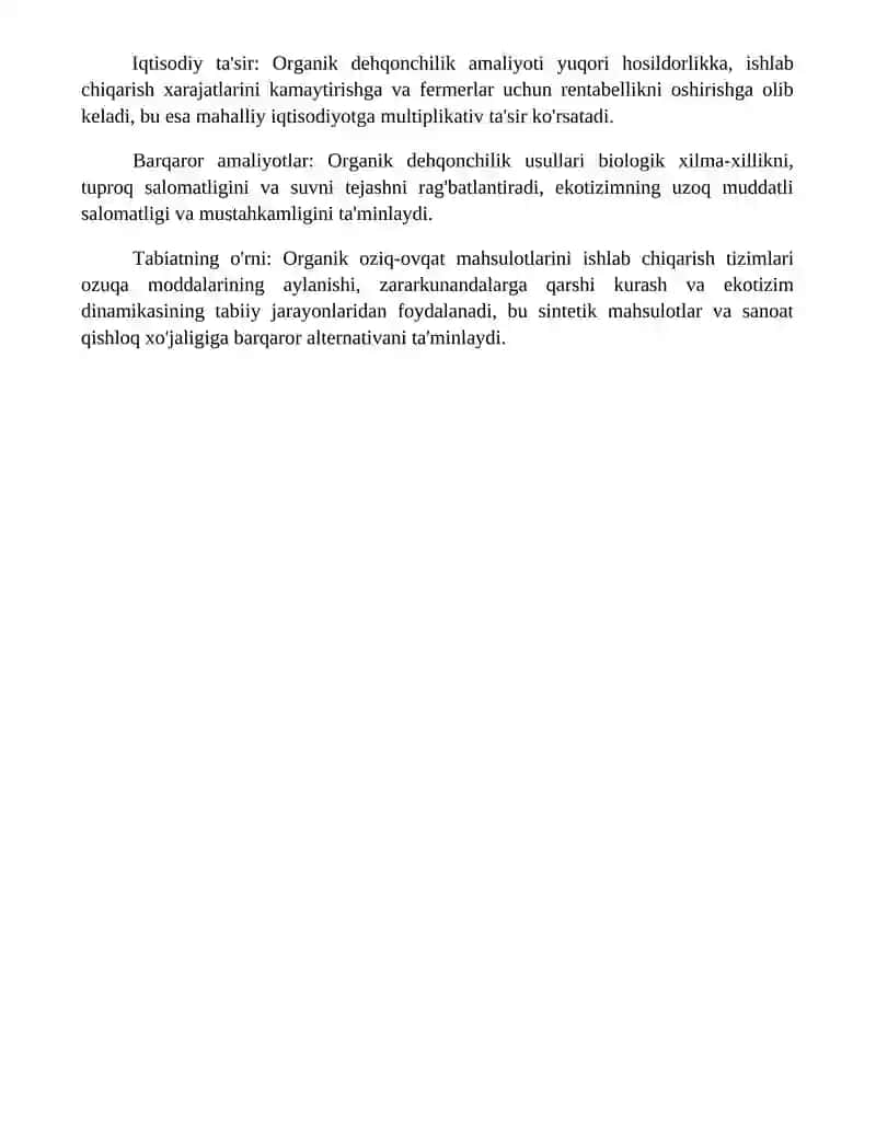 Ekologik Tabiiy Oziq Ovqat Mahsulotlarining Tabiatdagi Roli 4