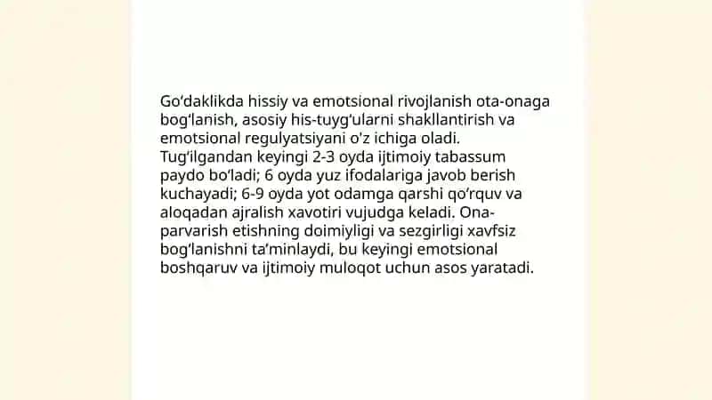 Goʻdaklik davr psixologiyasi 4