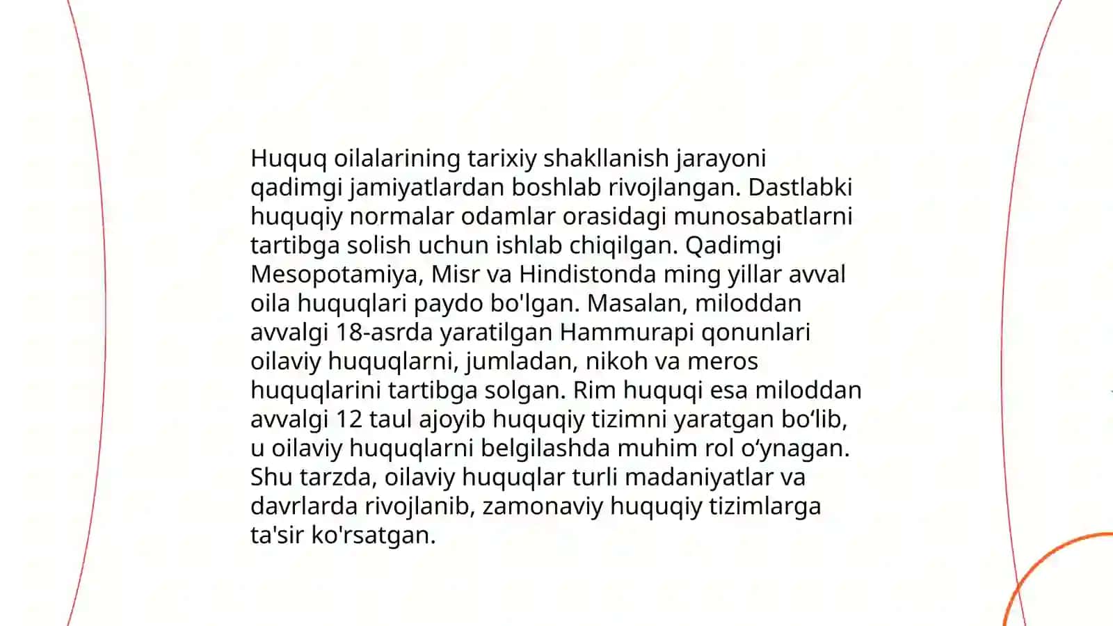 Hozirgi zamon huquq oilalarining umumiy tavsifi 4