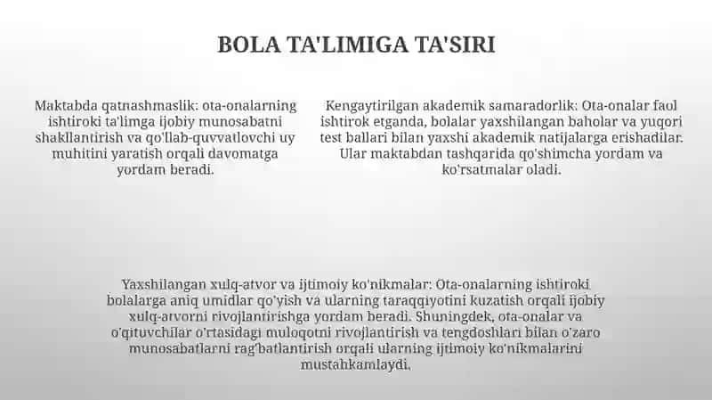 Farzandi Ta’Lim-Tarbiyasiga E’Tiborsiz Ota-Onalar Bilan Ishlash Samaradorligini Oshirish 4
