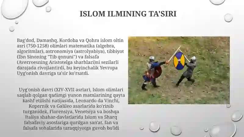 Ilk oʻrta asr Sharq falsafasi va uygʻonish davri 4