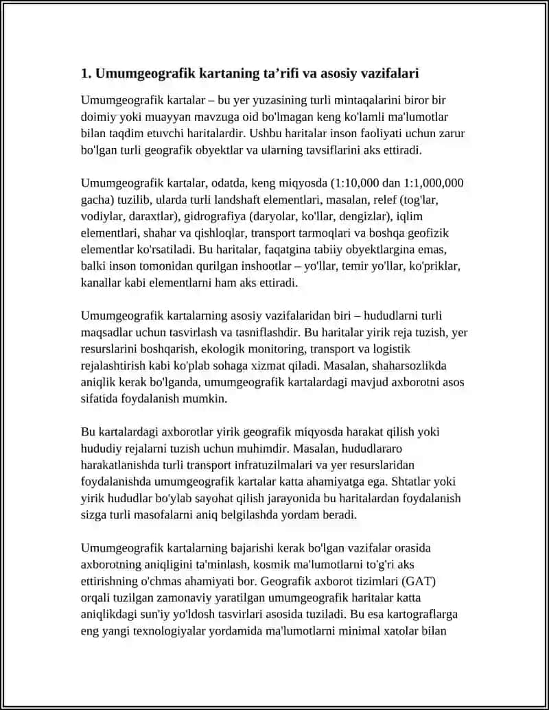 UMUMGEOGRAFIK KARTALAR BILAN TANISHISH VA TAXLIL QILISH 4