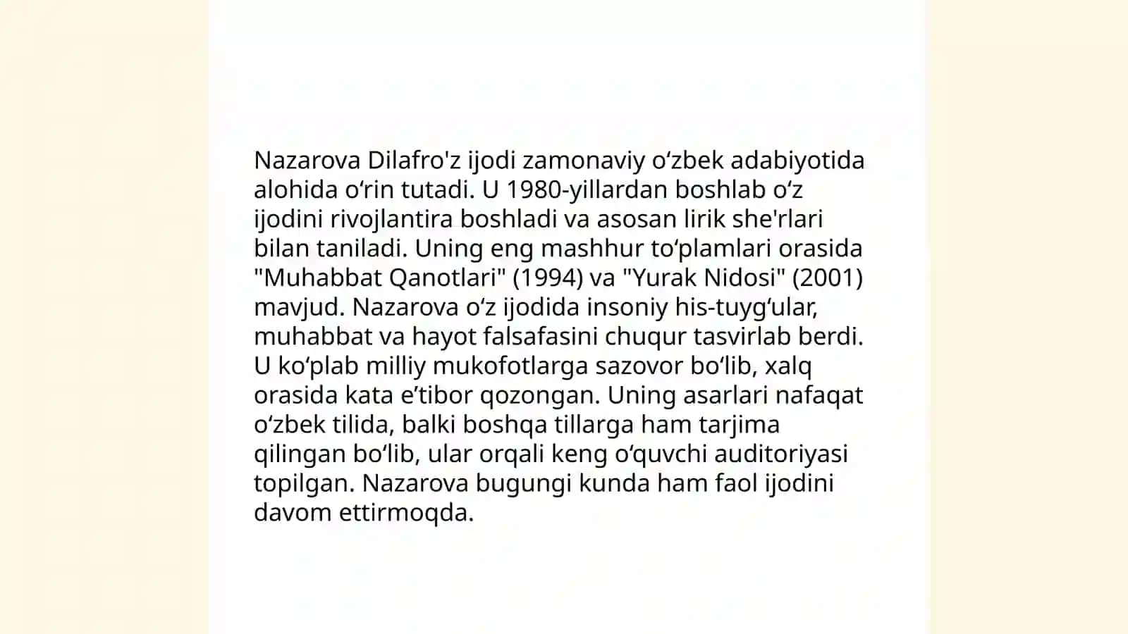 Nazarova Dilafro'z 4