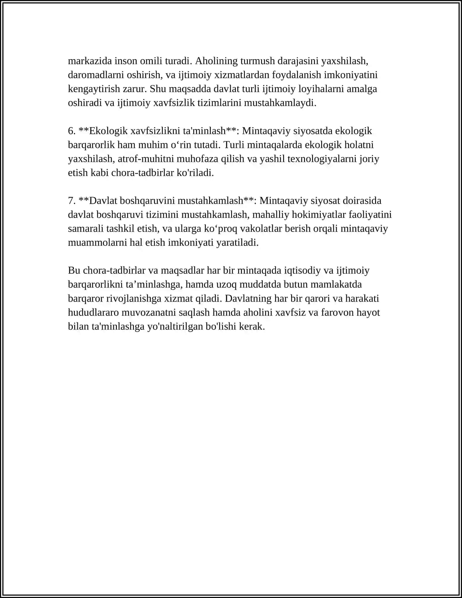 DAVLATNING MINTAQAVIY SIYOSATI VA HUDUDLAR RIVOJLANISHINING ISTIQBOLLARI 4