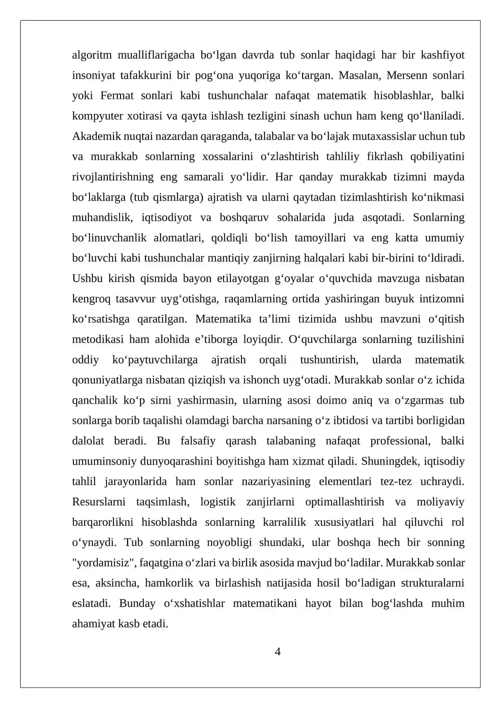 TUB VA MURAKKAB SONLAR 4
